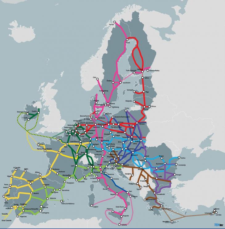 European Transport Corridors (draft)